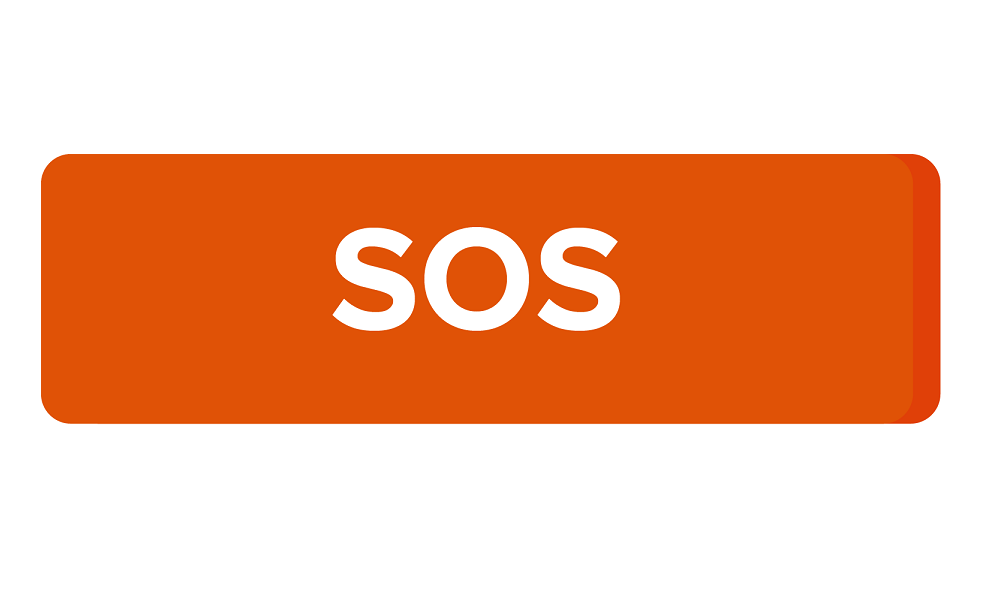 Image showing the letters SOS to indicate an emergency.